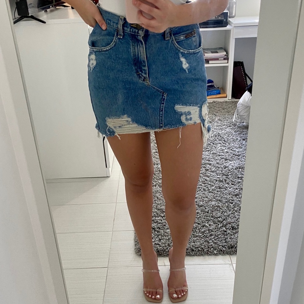 Furst of A Kind Denim Skirt (LF)